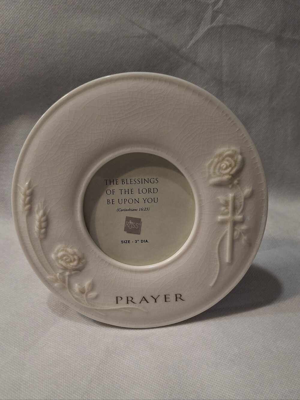 Russ Keepsake Vintage Prayer Plate/Plaque Photo Frame-Grandmacore